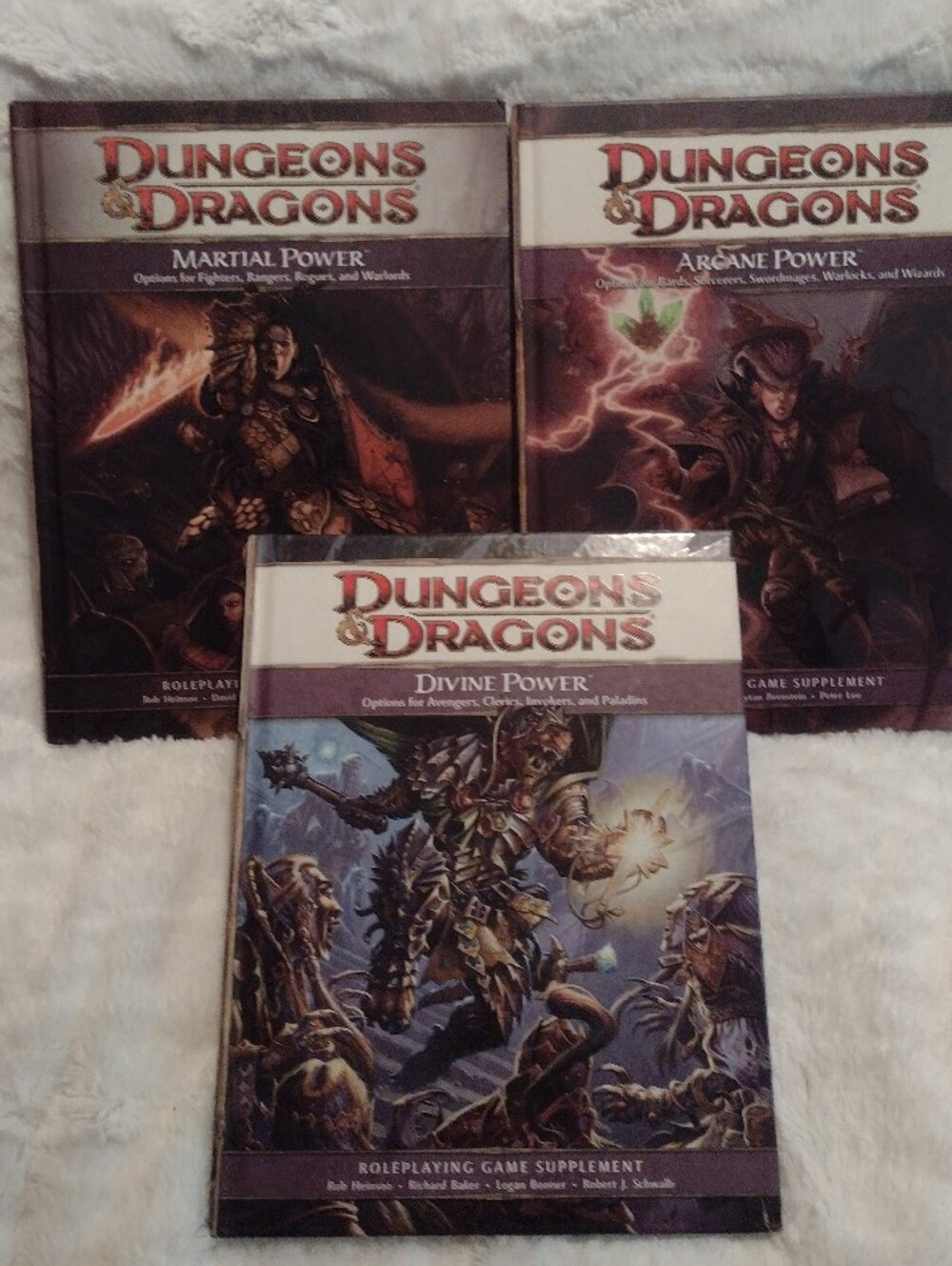 Dungeons And Dragons Arcane Power Divine Power Martial Power 4th Edition HC Book